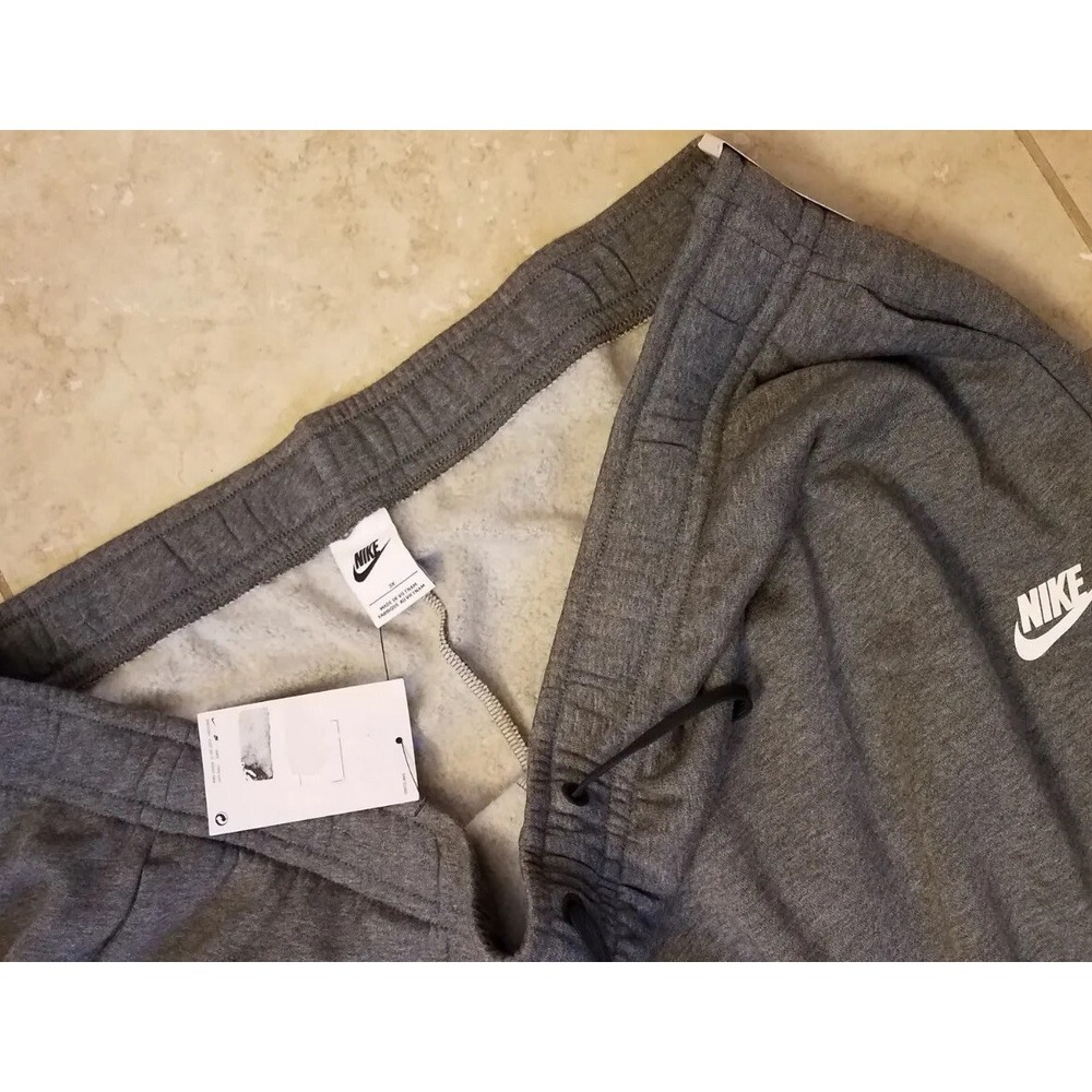 Nike Women Fleece Straight Leg Pants Mid-Rise Sweatpants Grey CJ0414 sz 3X NEW - Picture 3 of 6